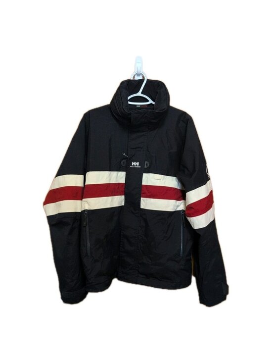 Helly Hansen Other - Helly Hansen Jacket Men's M Black White Red Windbreaker Striped European